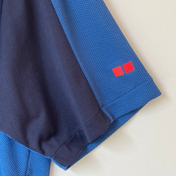 Uniqlo x Roger Federer x JW Anderson Mens Tennis Polo Shirt Blue Size M Dry-Ex - Picture 5 of 11